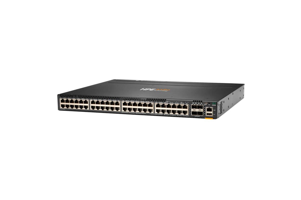 Коммутатор HPE Aruba Networking CX 6300, 48x10/100/1000 BaseT, 4x1/10/25/50G SFP — 6300M JL663A